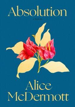 book cover for absolution of a flower against a blue background