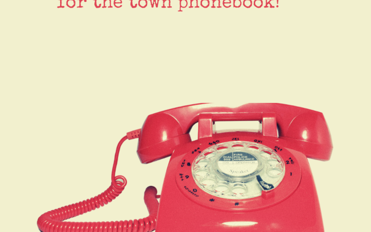 town phone directory promo